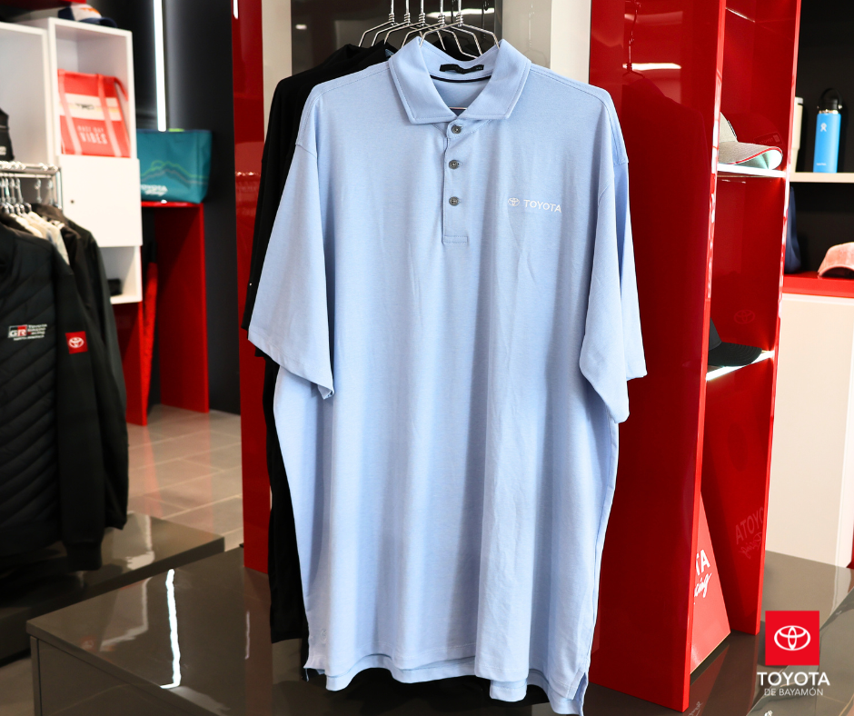 Greyson Wolf Baby Blue Men's Polo Gulf Toyota