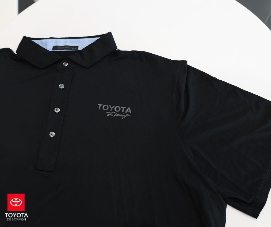 Greyson Wolf Black Mens Polo Golf Toyota