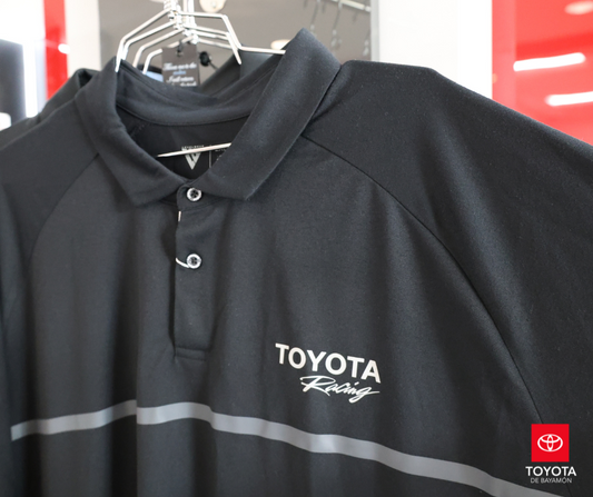 Level Wear Black Polo Mens Toyota TRD Red