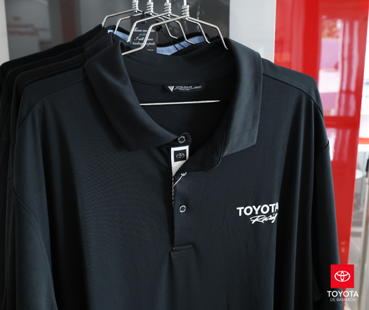 Level Wear Mens Polo Black Toyota Racing