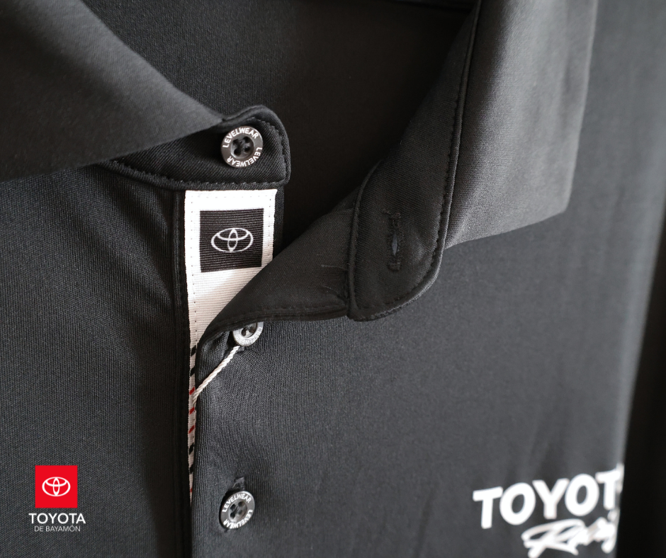 Level Wear Mens Polo Black Toyota Racing