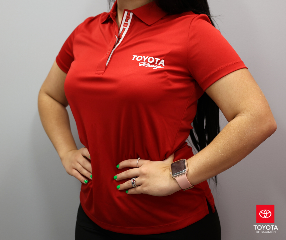 Level Wear Ladies Polo Red Toyota TRD