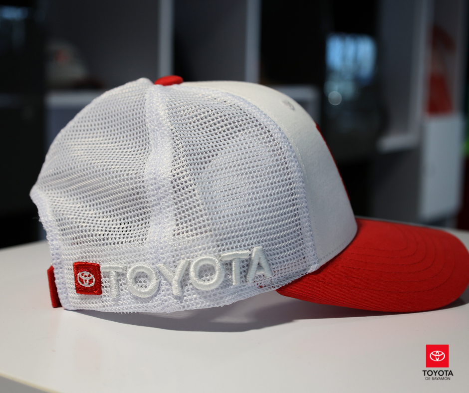 White & Red Toyota Prime Cap