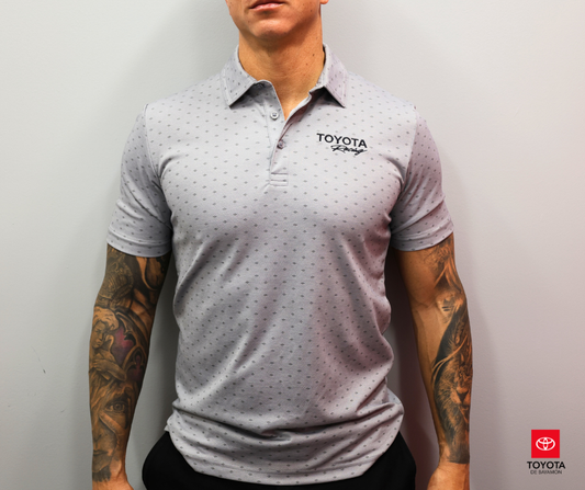 Travis Mathew Toyota Gray Performance Golf Polo