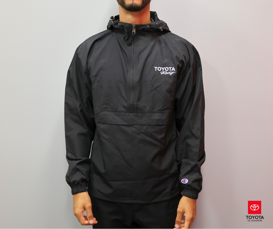 Zip Black Rain Jacket Toyota Racing