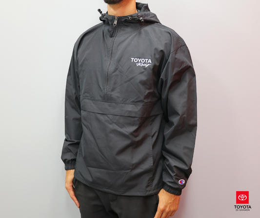 Zip Black Rain Jacket Toyota Racing