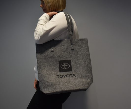 Toyota Gray Felt Tote